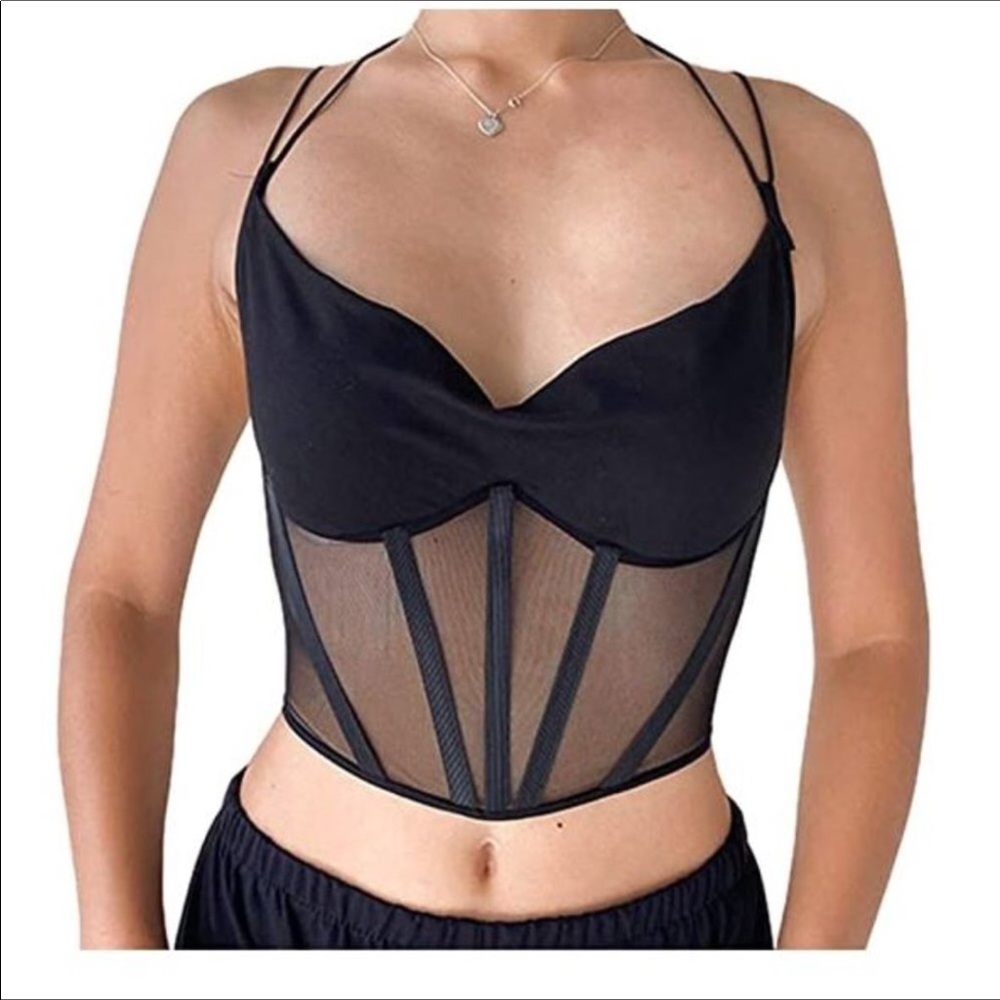 Women And Girls Push Up Bustier Corset Crop Top